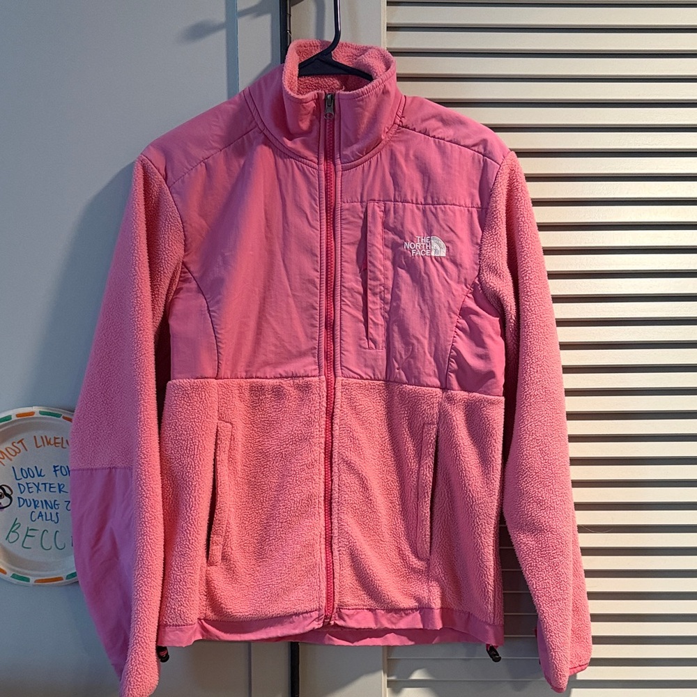 The North Face women’s Pink Insulated Fleece Jacket